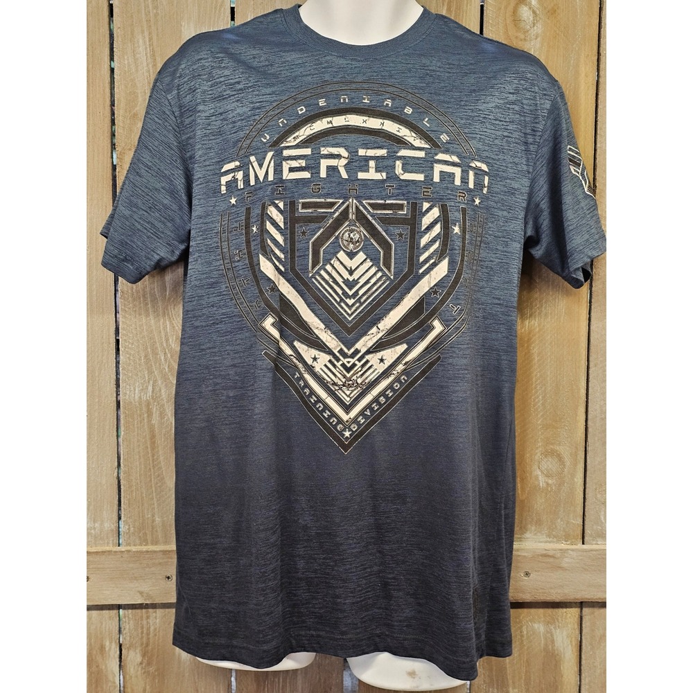 Men's American Fighter T Shirt NWOT Size Large Blue‎